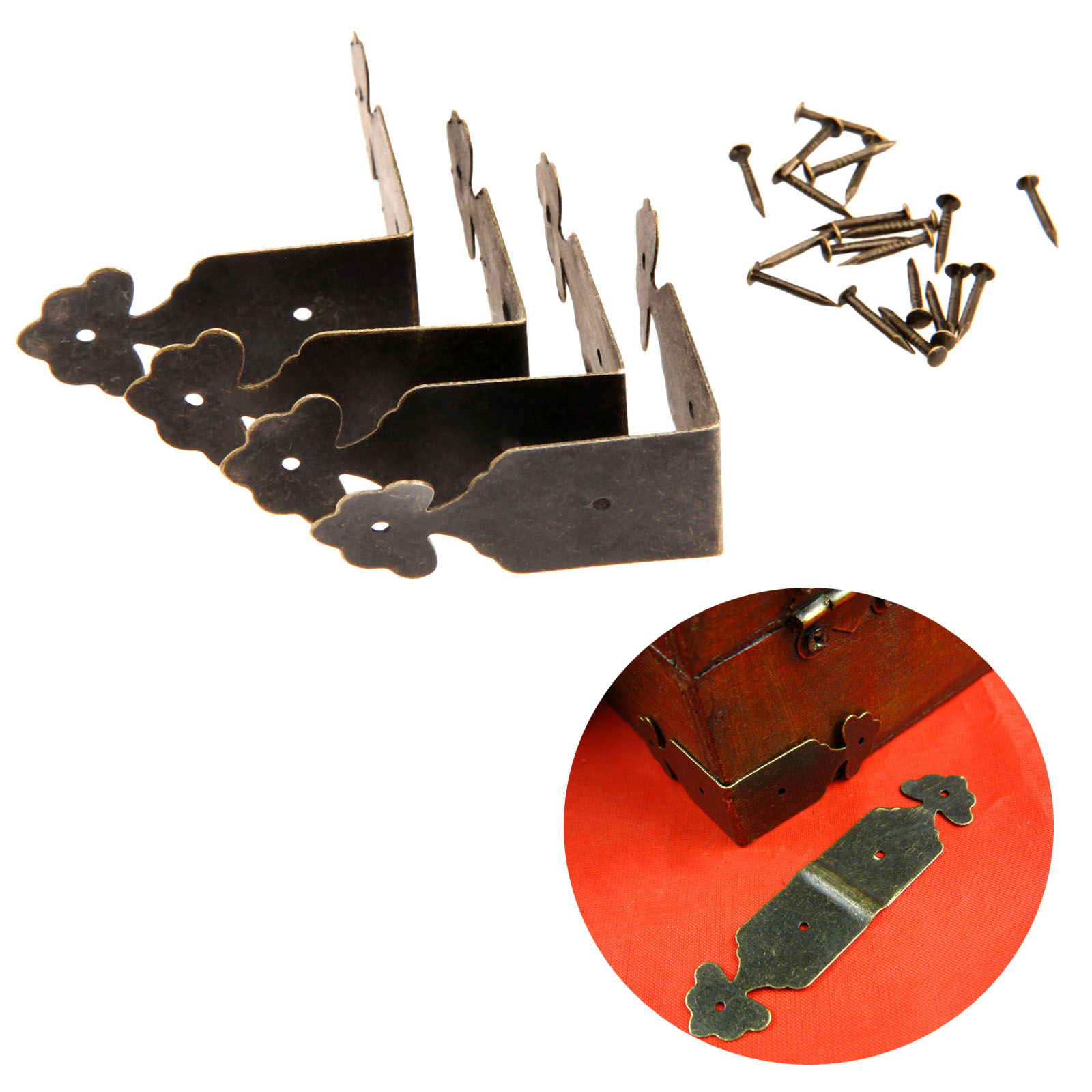 Furniture Hardware Antique - 4 шт., декоративные накладки на углы