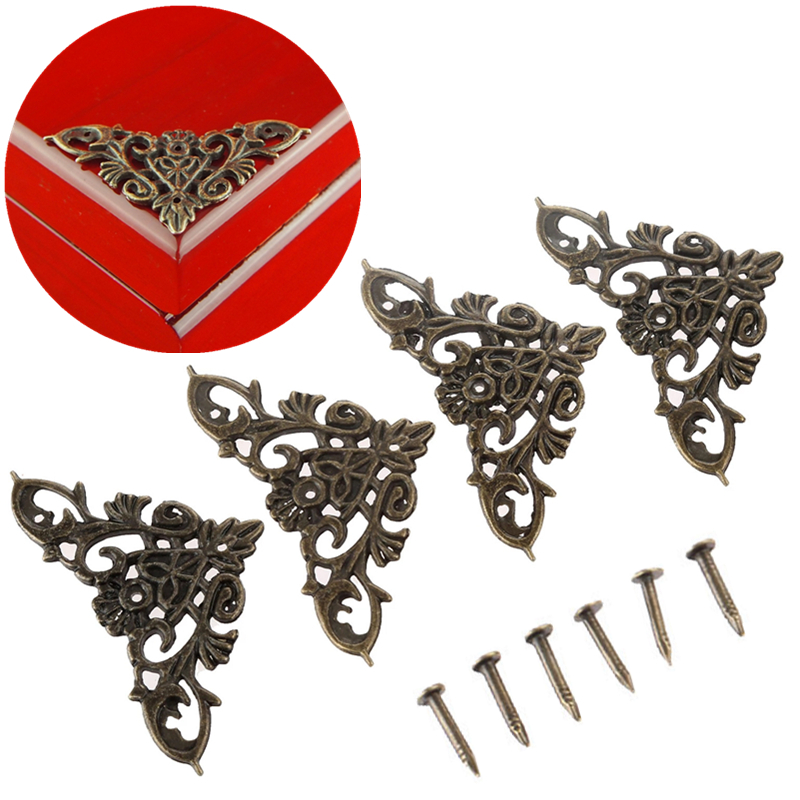 Furniture Hardware Antique - 12 шт. Антикварные угловые кронштейны, мебельная